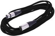 XLR XLR mikrofónový kábel 6 m 0,22 mm AWG 24 čierny XLR XLR mikrofónový kábel 6 m 0,22 mm AWG 24 čierny