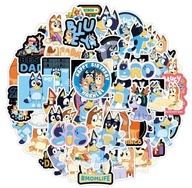 VINYLOVÉ NÁLEPKY Bluey a Bingo vodeodolné 50 ks VINYLOVÉ NÁLEPKY Bluey a Bingo vodeodolné 50 ks