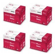 Biely kancelársky kopírovací papier pre univerzálnu xerox tlačiareň POLSPEED A4 80g x20