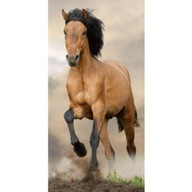 Plážová osuška 70x140 Hnedý kôň cválajúci, bavlna
