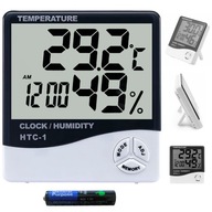CLEAR LCD CLOCK budík teplomer vlhkomer 2v1 CLEAR LCD CLOCK budík teplomer vlhkomer 2v1