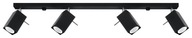 Stropné svietidlo MERIDA 4L čierne GU10 pre LED 0459 SOLLUX Stropné svietidlo MERIDA 4L čierne GU10 pre LED 0459 SOLLUX