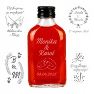 10 ks valček 100 ml Fľaše na likéry SVADOBNÉ 10 ks valček 100 ml Fľaše na likéry SVADOBNÉ