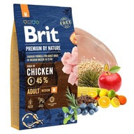 Brit M Prémiové suché krmivo Nature s kuracím mäsom pre psov stredných plemien 15 kg Brit M Prémiové suché krmivo Nature s kuracím mäsom pre psov stredných plemien 15 kg