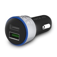SAVIO Quick Charge 3.0 SA-06/B nabíjačka pre smartfóny do auta (2400 mA, SAVIO Quick Charge 3.0 SA-06/B nabíjačka pre smartfóny do auta (2400 mA,