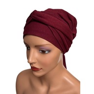 Bordová dámska šatka Lara 151 bambusový turban, aj po chemoterapii