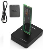 SSD adaptér NVME/SATA vreckový M.2 USB-C 10GB disk