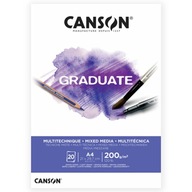 Mix Media Canson Graduate A4 blok 200g 20 listov Mix Media Canson Graduate A4 blok 200g 20 listov
