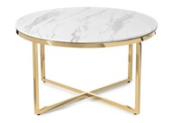 Konferenčný stolík Vertigo Gold White 80 cm