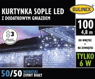 BULINEX Cencový záves 100LED biela/modrá príd.gn.