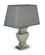Moderná sivá strieborná stolná lampa