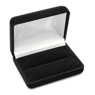 Čierna krabička na manžetové gombíky alebo kravatu