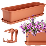KADAX BALKÓNOVÝ BOX, KVETINÁČ 60cm S RÚČKAMI KADAX BALKÓNOVÝ BOX, KVETINÁČ 60cm S RÚČKAMI