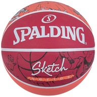 Spalding Sketch Dribble Ball 84381 Z 7 červená