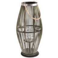 Lampáš bambusový lampáš so sklenenou vložkou 59 cm