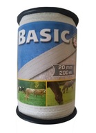 BASIC páska na oplotenie 20mm 200mb biely ovčiak BASIC páska na oplotenie 20mm 200mb biely ovčiak