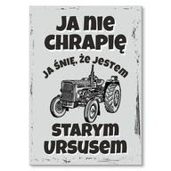 DARČEKOVÝ LIST NÁPIS Chrápanie URSUS TRACTOR DARČEKOVÝ LIST NÁPIS Chrápanie URSUS TRACTOR