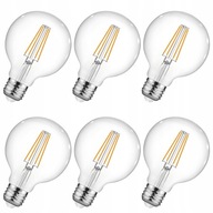 E27 LED guľová žiarovka vlákno 4W=35W 400lm Teplá 3000K dekoračná Savineo E27 LED guľová žiarovka vlákno 4W=35W 400lm Teplá 3000K dekoračná Savineo