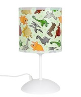 Lampa s tienidlom pre deti v dino LED vzore Lampa s tienidlom pre deti v dino LED vzore