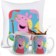 SÚPRAVA PEPPA PIG HRNEK + VANKÚŠ + MENO SÚPRAVA PEPPA PIG HRNEK + VANKÚŠ + MENO