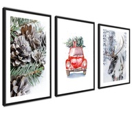 Vianočné plagáty Obrazy na stenu Vianočné ozdoby veľké 50x70cm Vianočné plagáty Obrazy na stenu Vianočné ozdoby veľké 50x70cm