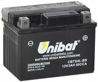 BATÉRIE UNIBAT CBTX4L-BS 12N4-3B SKÚTRE 50CCA