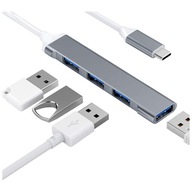 SLIM HUB USB-C 4x USB USB-A 3.0 PORT SPLITTER