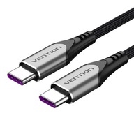VENTION KÁBEL USB-C 2.0 NA USB-C RÝCHLO VÝKONNÝ QC4.0 PD FCP 100 W 2M VENTION KÁBEL USB-C 2.0 NA USB-C RÝCHLO VÝKONNÝ QC4.0 PD FCP 100 W 2M