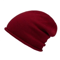 Dámska vlnená čiapka Merino Milano Burgundy