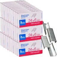 Kancelárske sponky do oceľovej zošívačky Tetis 24x6 mm 30 x 1000 ks VEĽKÝ SKLAD Kancelárske sponky do oceľovej zošívačky Tetis 24x6 mm 30 x 1000 ks VEĽKÝ SKLAD