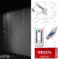 VIANOČNÉ OSVETLENIE SVETELNÁ ZÁCLONA DRÔTOVÁ 300 LED 3M STUDENÁ BIELA VIANOČNÉ OSVETLENIE SVETELNÁ ZÁCLONA DRÔTOVÁ 300 LED 3M STUDENÁ BIELA