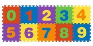 EVA penová puzzle podložka s číselným rámom pre deti