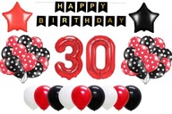 Súprava balónov na dekoráciu 30. tridsiatych narodenín