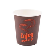 Papierový pohár 200 ml hnedý Enjoy Drink&Go 50 dolárov Papierový pohár 200 ml hnedý Enjoy Drink&Go 50 dolárov