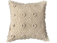 Obliečka na vankúš 40x40 cm - háčik ECRU Obliečka na vankúš 40x40 cm - háčik ECRU