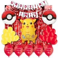 Sada balónikov s narodeninovými menami Pokémona Pikachu Sada balónikov s narodeninovými menami Pokémona Pikachu