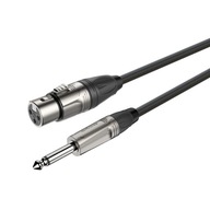 Kábel Roxtone 3m Jack 6.3 Mono XLR 3pin s DMXJ210 Kábel Roxtone 3m Jack 6.3 Mono XLR 3pin s DMXJ210