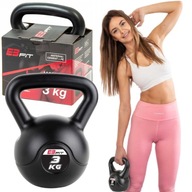 KOMPOZITNÁ Činka KETTLEBELL NA TRÉNING FITNESS GYM CROSSFIT 3KG