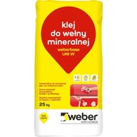 weberbase UNI W lepidlo na minerálnu vlnu 25 kg