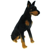 ZOO: Maskot psa dobermana sediaci 60 cm (16627) ZOO: Maskot psa dobermana sediaci 60 cm (16627)