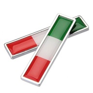 1 pár horúcich kovových nálepiek s národnou vlajkou krajiny Taliansko 1 pár horúcich kovových nálepiek s národnou vlajkou krajiny Taliansko