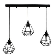 Luster Stropná lampa čierna, módne podkrovie Luster Stropná lampa čierna, módne podkrovie