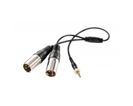 SR-UM10-CC1 mini Jack TRS 2x XLR audio rozbočovač