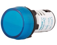 Modrý LED indikátor 12V AC / DC - AD26-22BS
