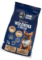 John Dog Berry Line Hovädzí krill 3kg malý pes John Dog Berry Line Hovädzí krill 3kg malý pes