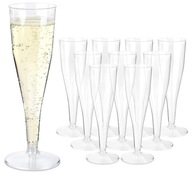 Plastové poháre na šampanské 100ml jednorazové proseco 20ks Plastové poháre na šampanské 100ml jednorazové proseco 20ks