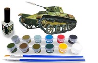 1:35 T-60 Bitka o Stalingrad + farby, štetce, lepidlo 1:35 T-60 Bitka o Stalingrad + farby, štetce, lepidlo