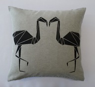 MG PILLOWCASE sivá FLAMINGOS kvalitná leštenka MG PILLOWCASE sivá FLAMINGOS kvalitná leštenka