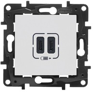 NILOE STEP Zásuvka 2xUSB typ C WHITE 863139 NILOE STEP Zásuvka 2xUSB typ C WHITE 863139