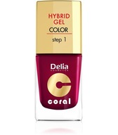 Delia Coral Hybrid Gel lak na nechty Burgundsko Delia Coral Hybrid Gel lak na nechty Burgundsko